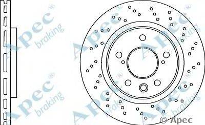 Тормозной диск APEC braking DSK2962