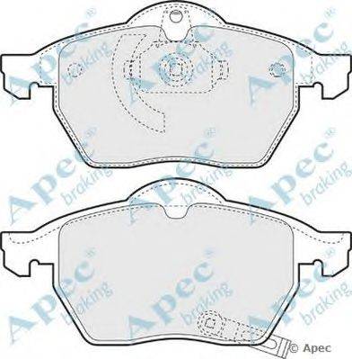 Комплект тормозных колодок, дисковый тормоз APEC braking PAD1064