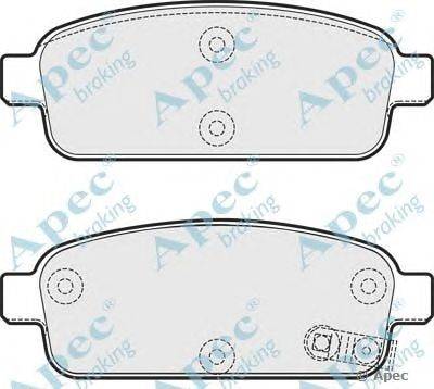 Комплект тормозных колодок, дисковый тормоз APEC braking PAD1773