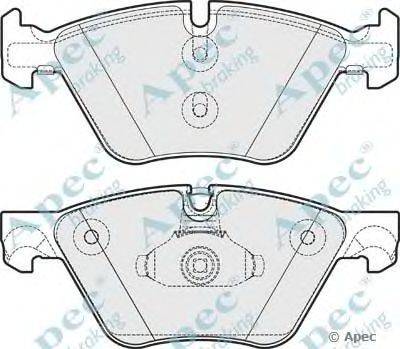 Комплект тормозных колодок, дисковый тормоз APEC braking PAD1789