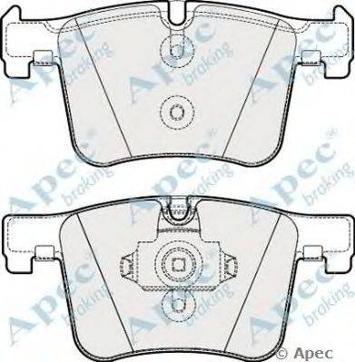 Комплект тормозных колодок, дисковый тормоз APEC braking PAD1830