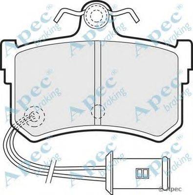 Комплект тормозных колодок, дисковый тормоз APEC braking PAD549