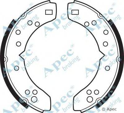 Тормозные колодки APEC braking SHU282