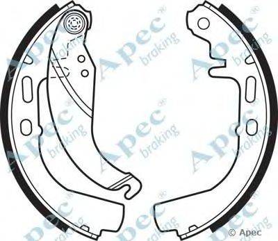 Тормозные колодки APEC braking SHU329