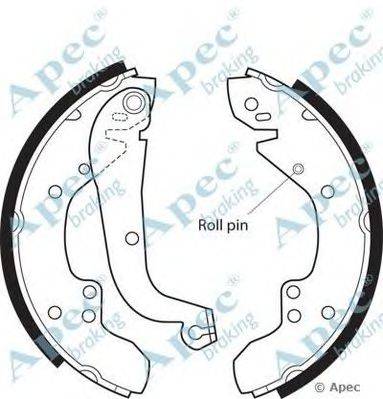 Тормозные колодки APEC braking SHU354