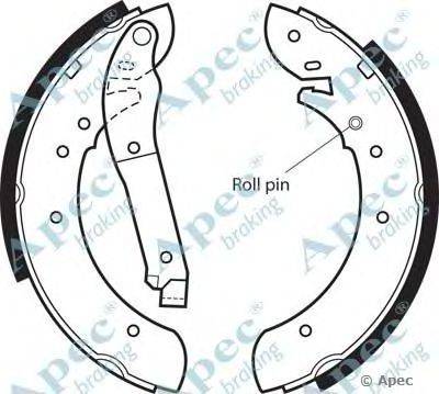 Тормозные колодки APEC braking SHU375