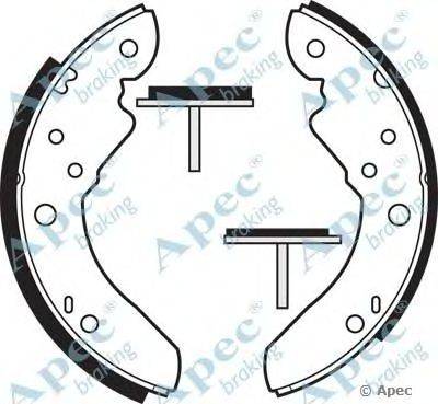 Тормозные колодки APEC braking SHU382