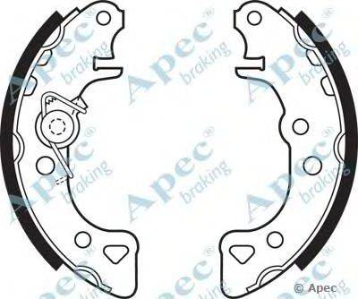 Тормозные колодки APEC braking SHU403
