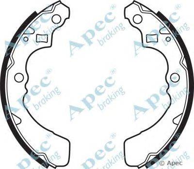 Тормозные колодки APEC braking SHU472