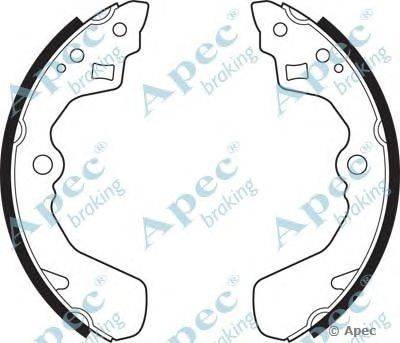 Тормозные колодки APEC braking SHU483