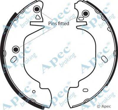 Тормозные колодки APEC braking SHU502