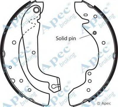 Тормозные колодки APEC braking SHU537