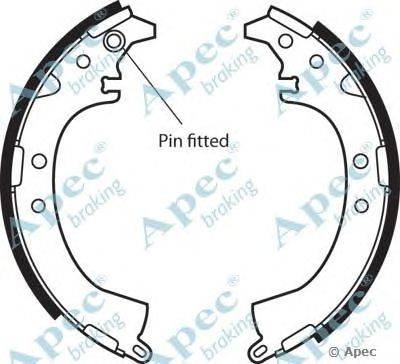 Тормозные колодки APEC braking SHU557