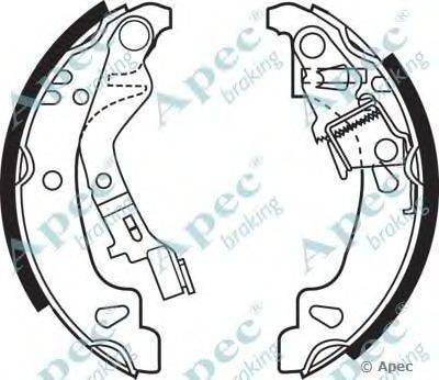 Тормозные колодки APEC braking SHU624