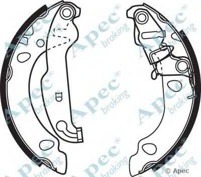 Тормозные колодки APEC braking SHU636