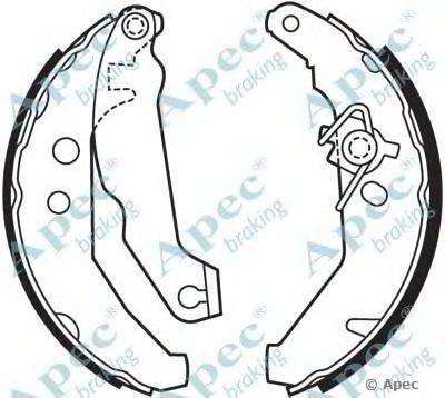 Тормозные колодки APEC braking SHU691