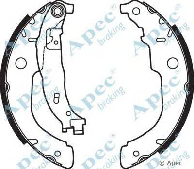 Тормозные колодки APEC braking SHU711