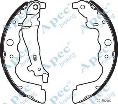 Тормозные колодки APEC braking SHU735