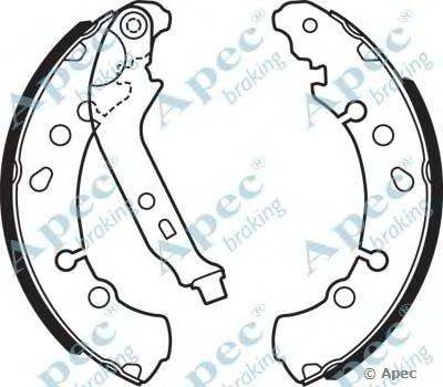 Тормозные колодки APEC braking SHU753