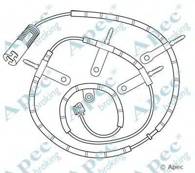 Указатель износа, накладка тормозной колодки APEC braking WIR5146