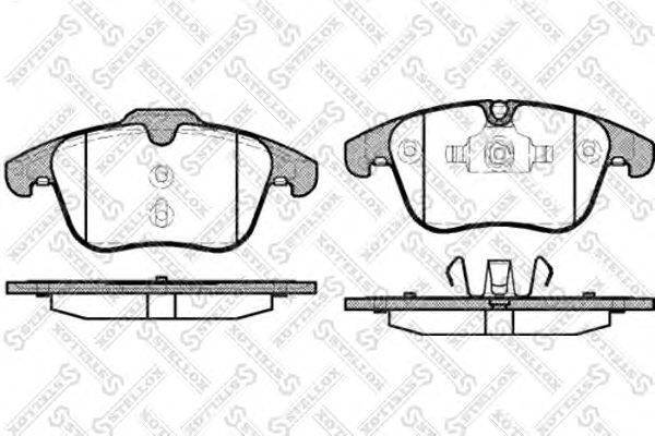 Комплект тормозных колодок, дисковый тормоз STELLOX 001 088B-SX