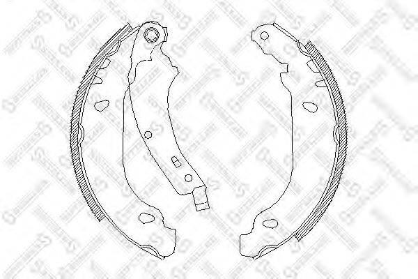 Комплект тормозных колодок STELLOX 085 100-SX
