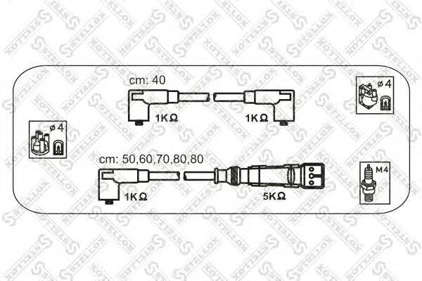Комплект проводов зажигания STELLOX 10-38145-SX