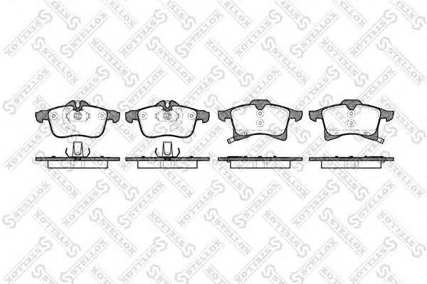 Комплект тормозных колодок, дисковый тормоз STELLOX 1047002SX