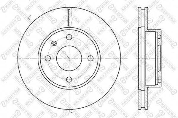 Тормозной диск STELLOX 6020-2529V-SX