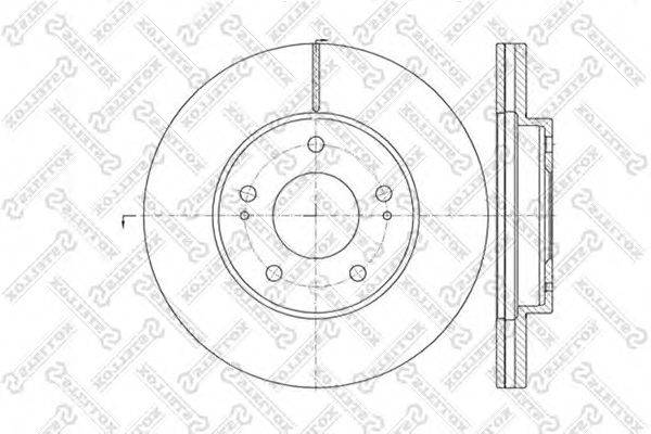 Тормозной диск STELLOX 6020-3034V-SX