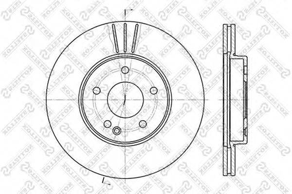 Тормозной диск STELLOX 6020-3317V-SX