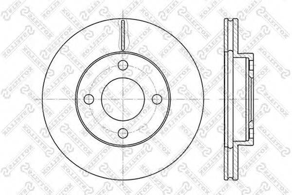 Тормозной диск STELLOX 6020-4719V-SX