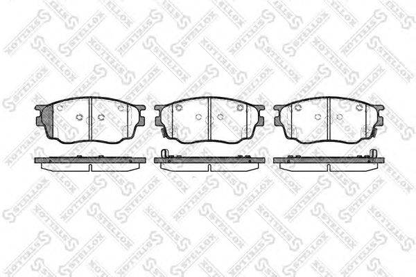 Комплект тормозных колодок, дисковый тормоз STELLOX 811 022-SX
