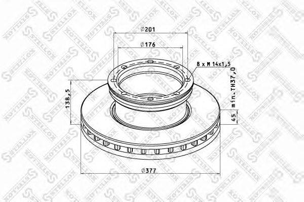 Тормозной диск ROCKWELL MBR5071