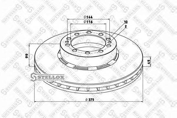 Тормозной диск ROCKWELL MBR5119