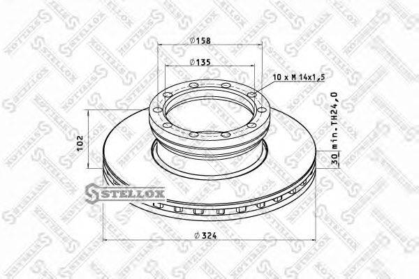 Тормозной диск ROCKWELL MBR5010