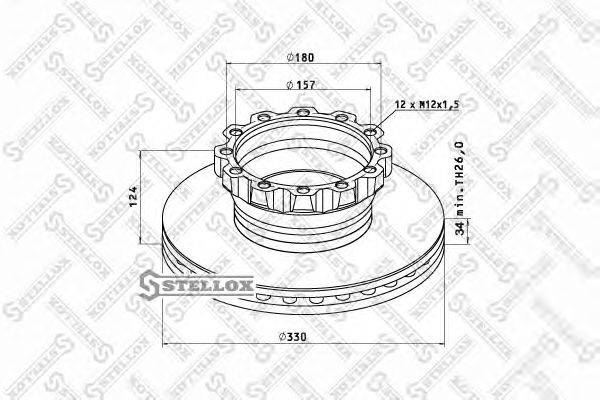 Тормозной диск ROCKWELL MBR5013