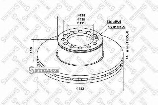 Тормозной диск ROCKWELL MBR5057