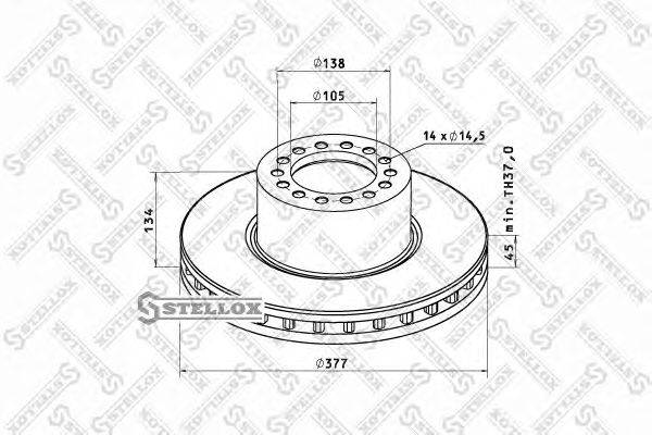 Тормозной диск ROCKWELL MBR5077