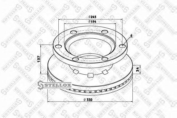 Тормозной диск ROCKWELL MBR5112