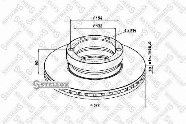Тормозной диск ROCKWELL MBR5029