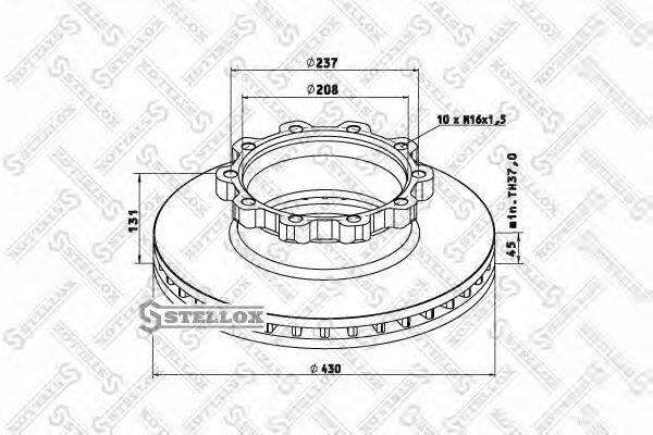 Тормозной диск ROCKWELL MBR5025