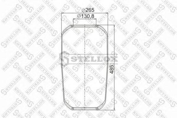 Кожух пневматической рессоры STELLOX 90-14210-SX