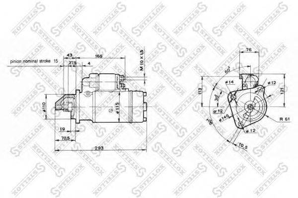 Стартер STELLOX 88-02041-SX