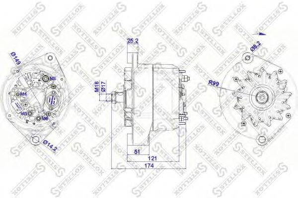 Генератор STELLOX 88-02320-SX