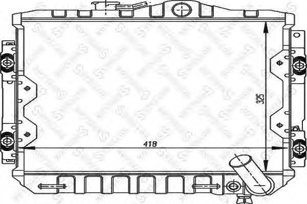 Радиатор, охлаждение двигателя STELLOX 10-25942-SX