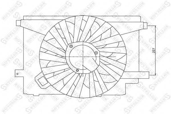 Вентилятор, охлаждение двигателя STELLOX 2999062SX