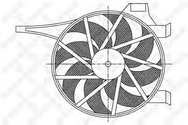 Вентилятор, охлаждение двигателя STELLOX 29-99121-SX