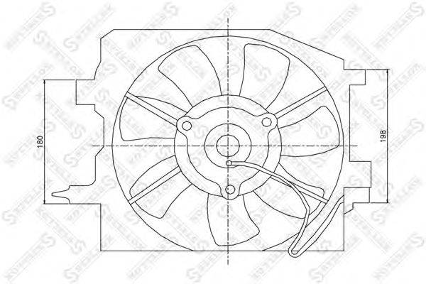 Вентилятор, охлаждение двигателя STELLOX 2999147SX