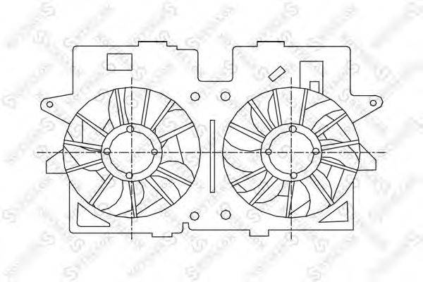 Вентилятор, охлаждение двигателя STELLOX 29-99163-SX